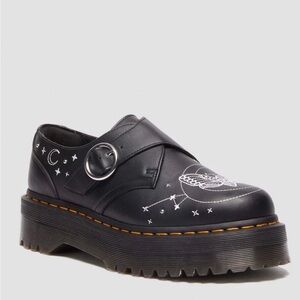 DR. MARTENS Monk Celestial Moth Platform Shoes Unisex Size Men 10/Woman 11